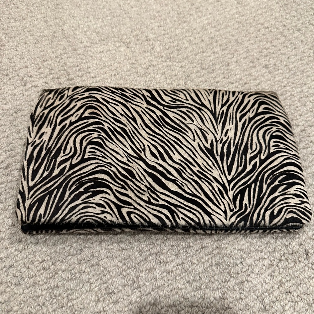 Ann Taylor zebra wallet clutch